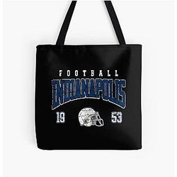 Art Indianapolis Colts All Over Print Tote Bag