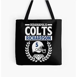 Art  Indianapolis Colts Over Print Tote Bag