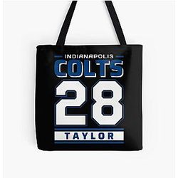 Art Indianapolis Colts Over Print Tote Bag