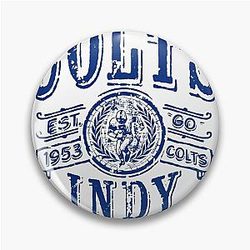 Art and Indianapolis Colts Pin