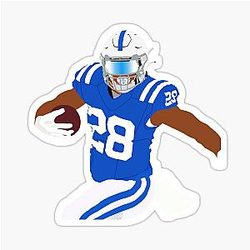 Jonathan Taylor Indianapolis Colts Sticker