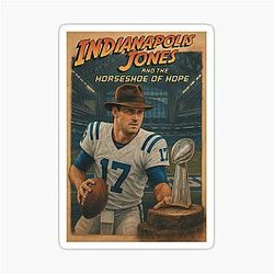 Indiana Jones  Indianapolis Colts Parody Sticker
