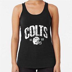Art Indianapolis Colts Racerback Tank Top