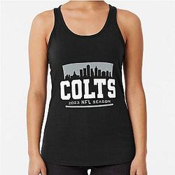 Art Indianapolis Colts Racerback Tank Top