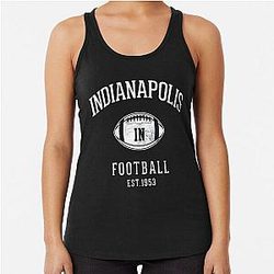 Art Indianapolis Colts Racerback Tank Top