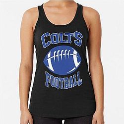 Art Indianapolis Colts Racerback Tank Top