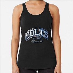 Art Indianapolis Colts Racerback Tank Top
