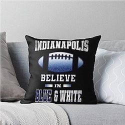 Art Indianapolis Colts Throw Pillow