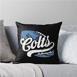 Art Throw Pillow Indianpolis Colts