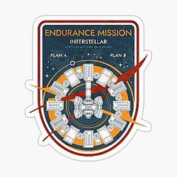 Endurance Mission Interstellar Commemorative Badge Sticker