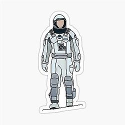 Cooper from Christopher Nolans Interstellar Sticker
