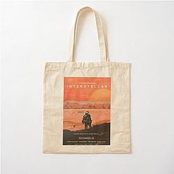Orange Interstellar Cotton Tote Bag