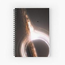Interstellar Black Hole Spiral Notebook