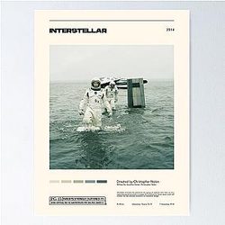 Interstellar Vintage Art Print Minimalist Poster Home Decor
