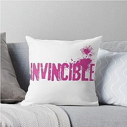 I Am Invincible Throw Pillow