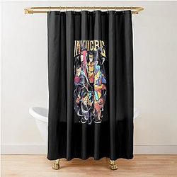 Invincible Mark Superhero Comic Shower Curtain