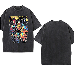 Best Comic DTNK1404 Washed Invincible T-Shirts