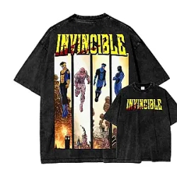 No One Can Attack DTNK1404 Washed Invincible T-Shirts