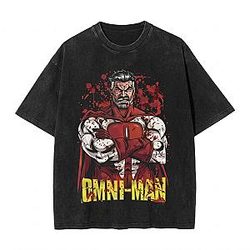 Bloody Men In Fire DTNK1404 Washed Invincible T-Shirts