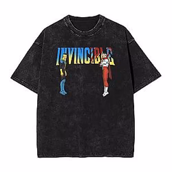 Hero vs Villain Acid Washed DTNK2004 Invincible T-Shirts