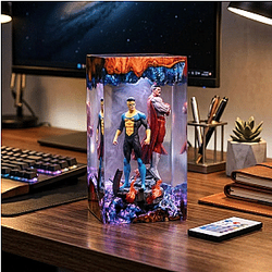 [PRE-ORDER] Invincible Mark and Omni-Man Resin Lamp