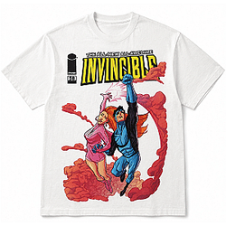 Invincible Comic Washed T-Shirt NTT0409 Invincible T-Shirts