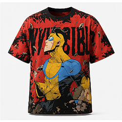 Invincible 3D Washed T-Shirt NTT0409 Invincible T-Shirts