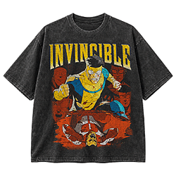 Invincible Comic Vintage Washed T-Shirt NTT0409 Invincible T-Shirts
