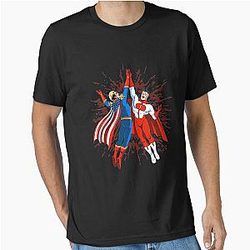Invincible Omni Man and Homelander Essential T-Shirt 
becomes: 
Invincible Omni Man and Homelander Essential T-Shirt