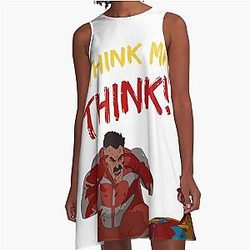 THINK MARK, Think Meme from Invincible Omniman A-Line Dress