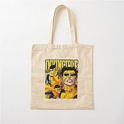 Retro Invincible Cotton Tote Bag