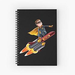 Invincible Rocket Super Hero Spiral Notebook