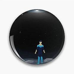 Invincible looking up at the world PIN
