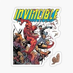 Invincible vs Alien Sticker