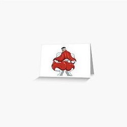Invincible think Mark Thicc Booty Omni Man Greeting Card