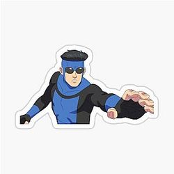 Invincible Black Suit Sticker