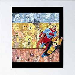 Invincible Omniman - Superhero Viltrum - Invincible Comic Poster
