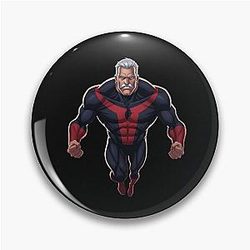 Omni-Man Dominance and Supreme Power - Invincible Style Pin