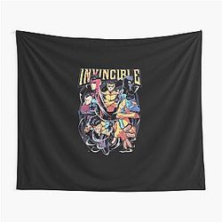 Invincible Mark Superhero Comic Tapestry
