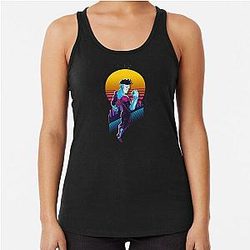 Invincible 80s Retro Racerback Tank Top