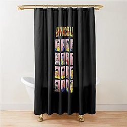 Invincible Superhero Characters Shower Curtain