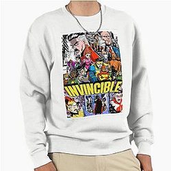 Invincible Manga Style Pullover Sweatshirt