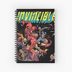 Invincible vs Alien Spiral Note Book