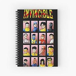 Invincible Superheroes Spiral Notebook
