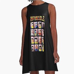 Invincible Superhero Character A-Line Dress