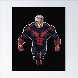Omni-Man - Dominance and Supreme Power Invincible Style Art Poster