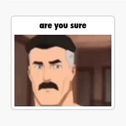 Invincible meme sticker