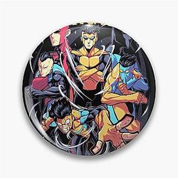 Invincible Mark Super Hero Comic Book Pin