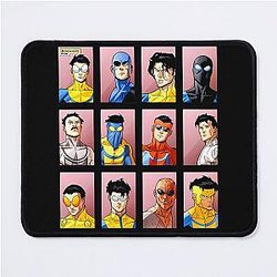 Invincible Superhero Characters Mouse Pad
