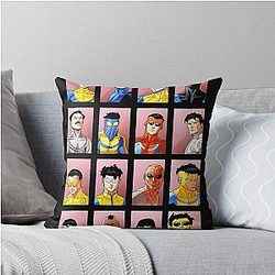 Invincible Variants Throw Pillow
